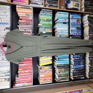 Justify Ribbed Jumpsuit Olive Green Short Sleeve Medium